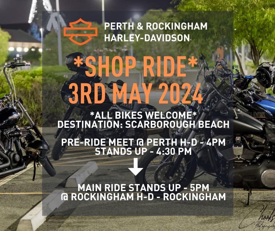 Perth Harley-Davidson Shop Ride 20240503
