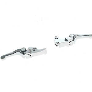 Adjustable Shorty Anthem Levers – Chrome. Fits CVO Touring 2023up & Street Glide & Road Glide 2024up
