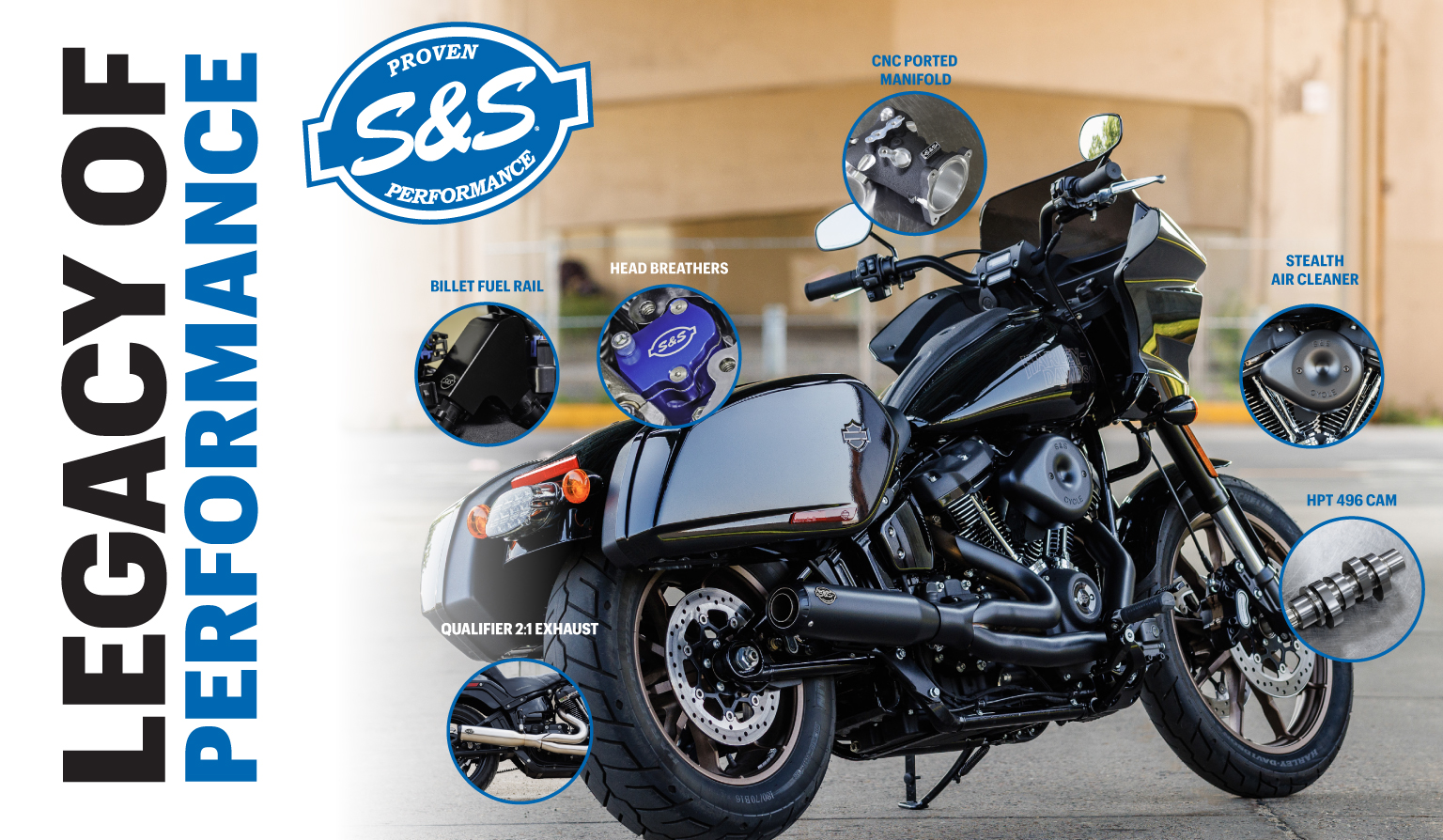 S&S Cycle Softail Parts Header-2